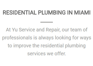 residential plumbing